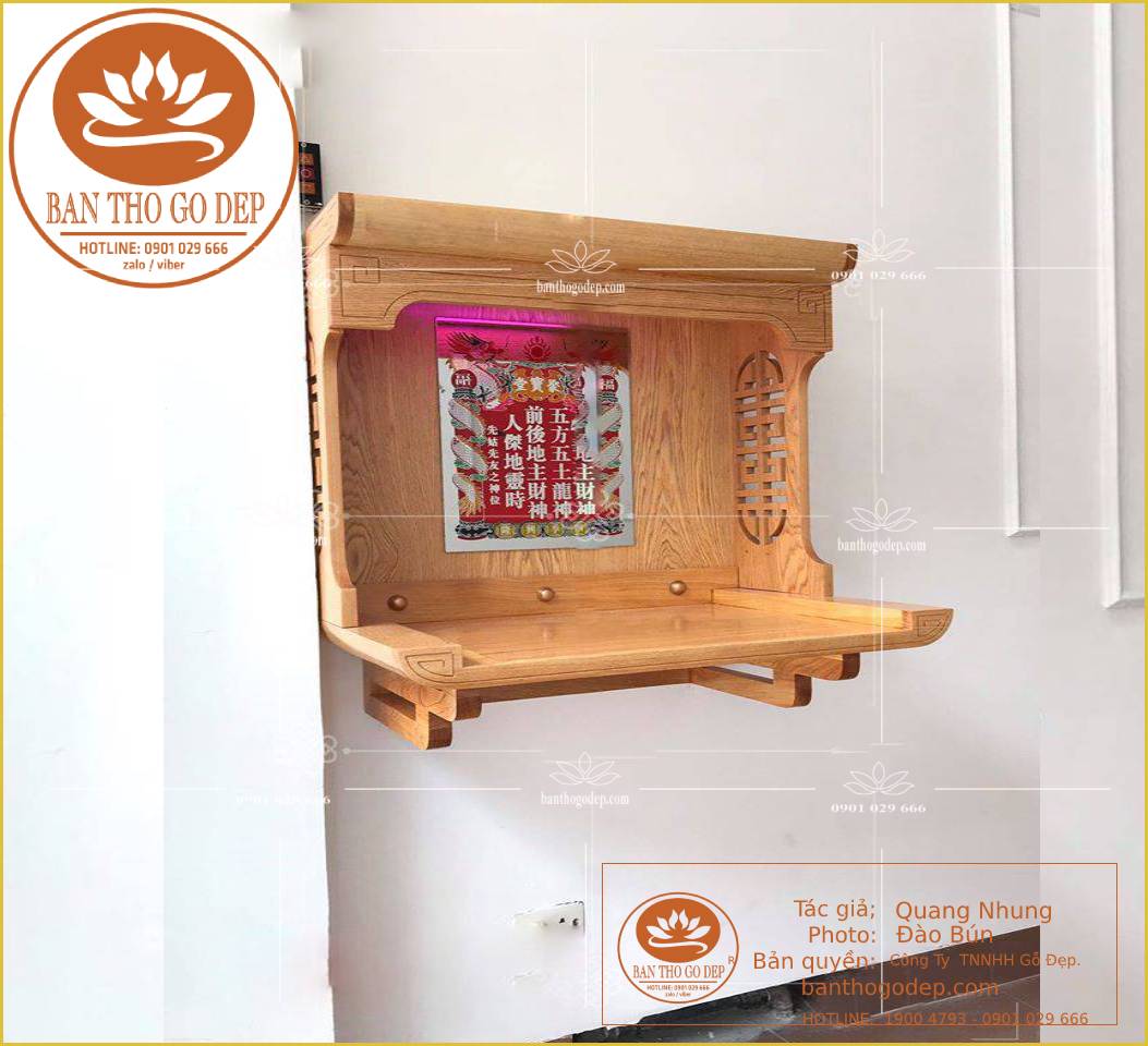 Ott Mẫu Ban Thờ Thần Tai Treo Tường đẹp Hiện đại