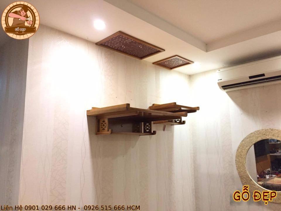 Bàn thờ treo 2 cấp kích thước vừa