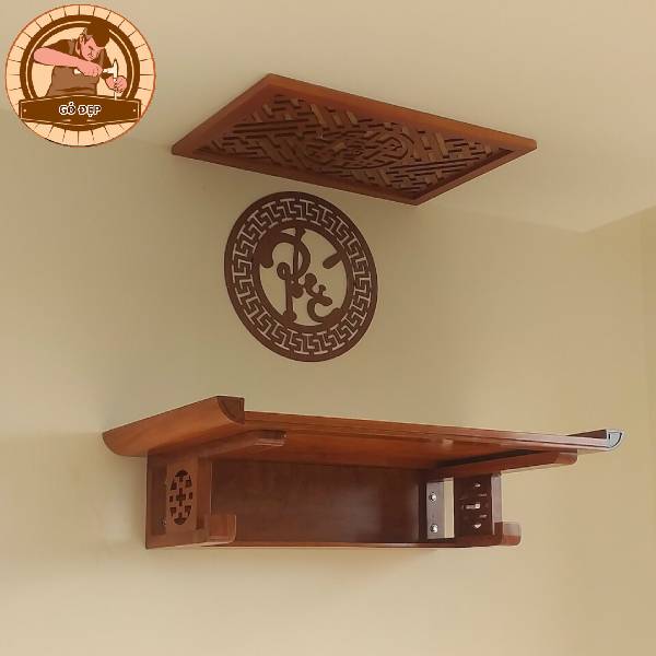 Mẫu bàn thờ treo tường Hoàng Mai
