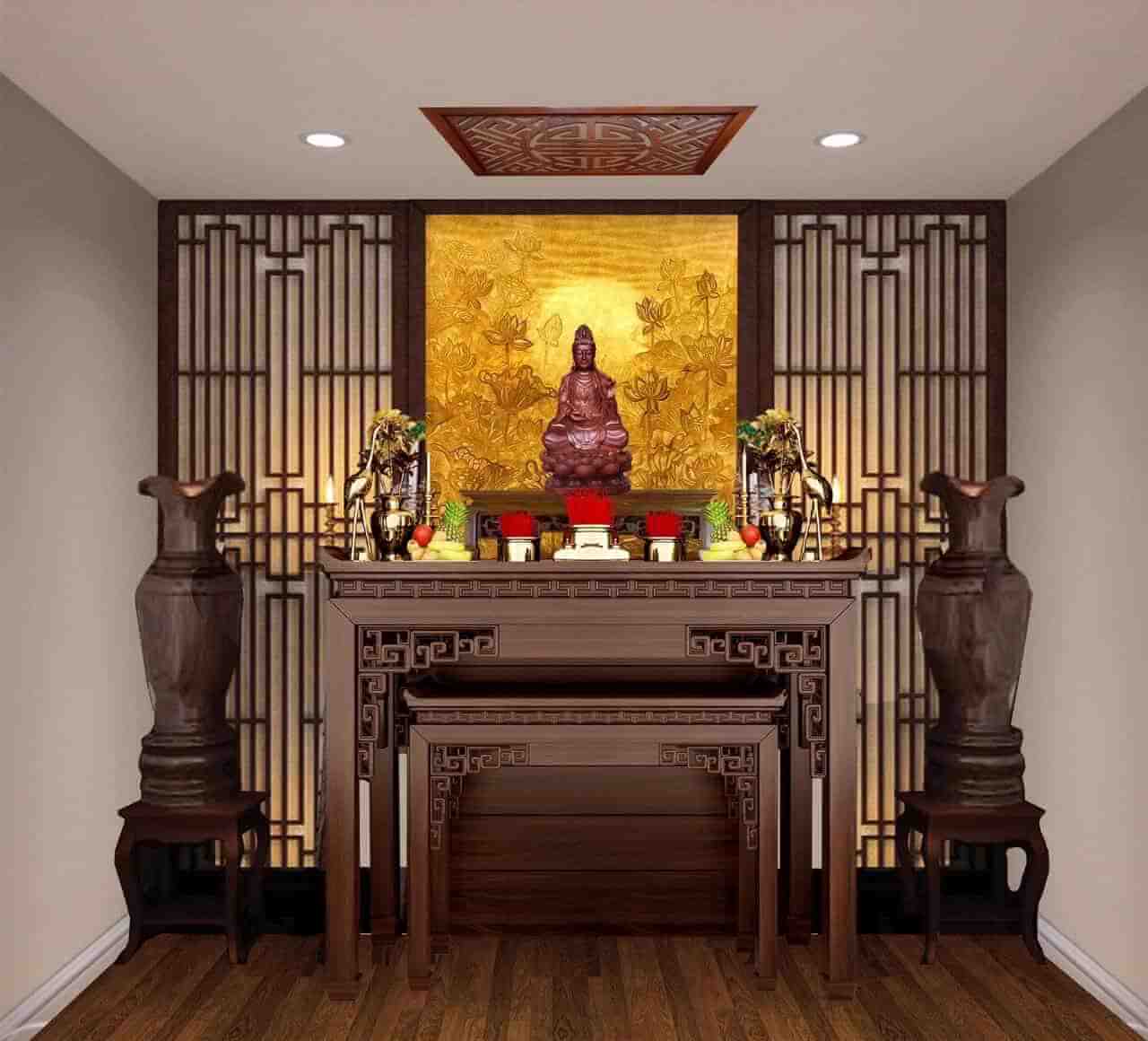 Bàn Thờ Phật tại gia Gồm Những Gì? Hướng Dẫn Cách Bài Trí 