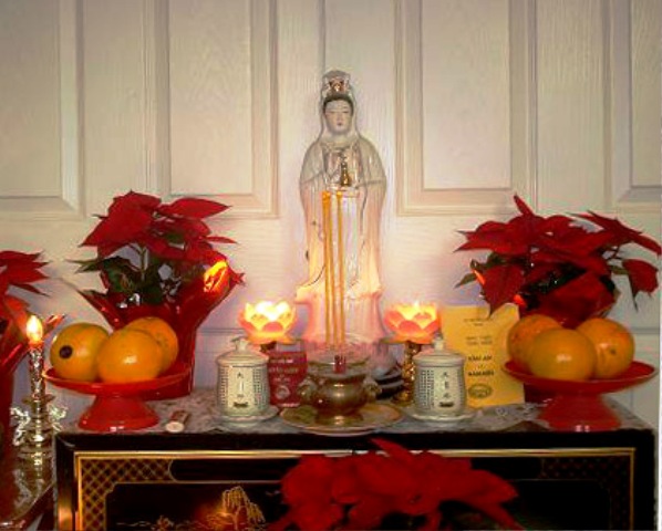 Kệ thờ Phật Quan Âm
