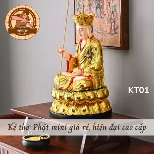 Kệ thờ Phật mini giá rẻ, hiện đại cao cấp KT01