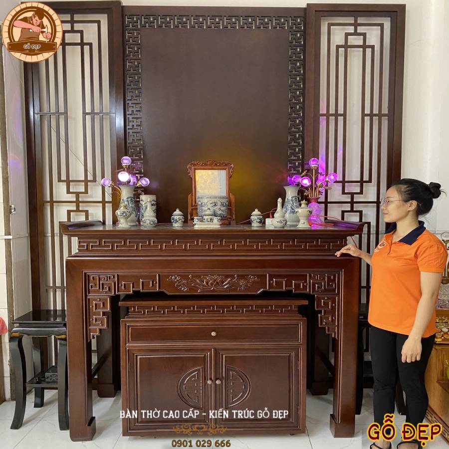 Bàn Thờ Gỗ Gụ Cao Cấp 