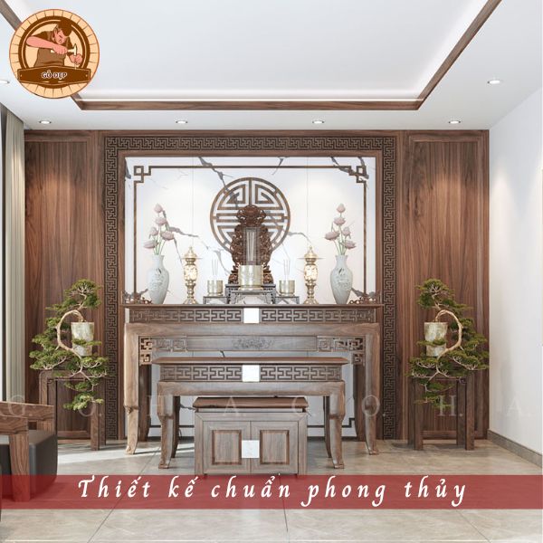 Gian thờ của căn nhà hiện đại - Màu sắc trang nhã, tối giản