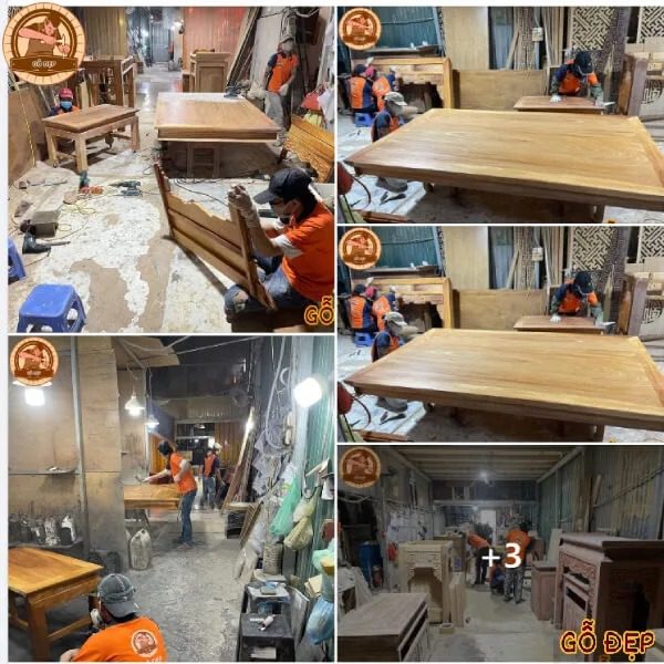 quy trình gia công sản xuất tại Xưởng Gỗ Đẹp 