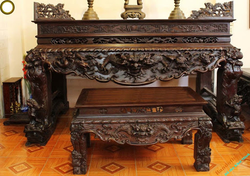 Sập thờ đồng kỵ Hòa Phát