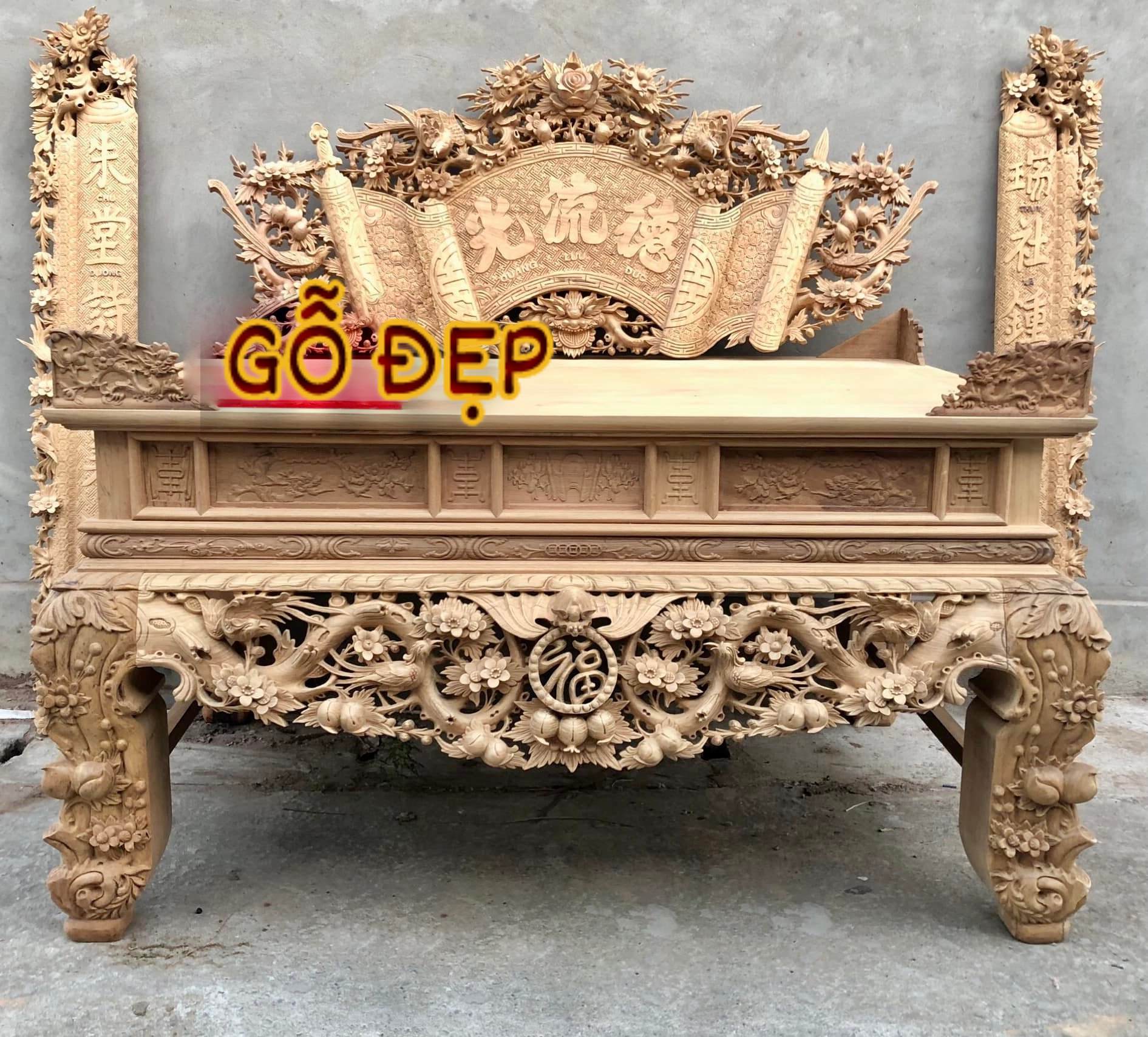 Sập Thờ Cao Cấp Gỗ Gụ 6685