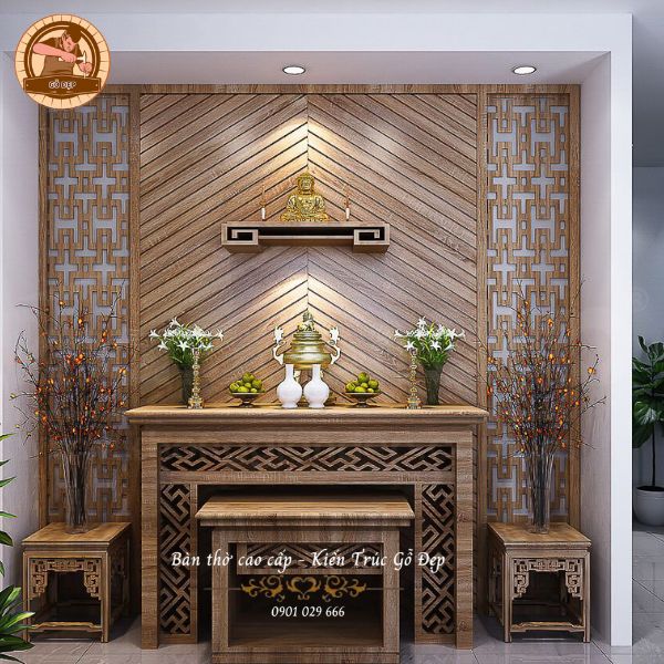  Một số mẫu thiết kế phòng thờ cho các không gian nhà