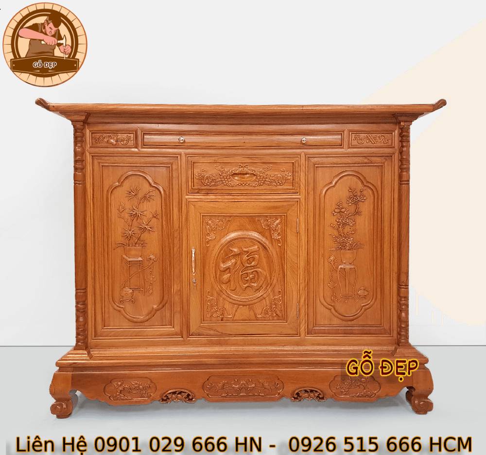 Bàn Thờ Tủ Thờ BT 638 - Top những mẫu bàn thờ hiện đại 