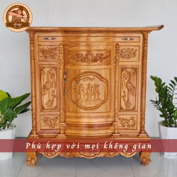 Sản phẩm tủ thờ phù hợp với mọi không gian