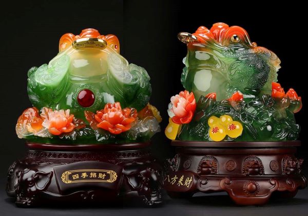 Cách đặt cóc ngậm tiền trên bàn thờ thần tài đúng cách