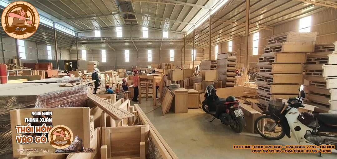 Xưởng sản xuất gỗ của Kiến trúc Gỗ Đẹp