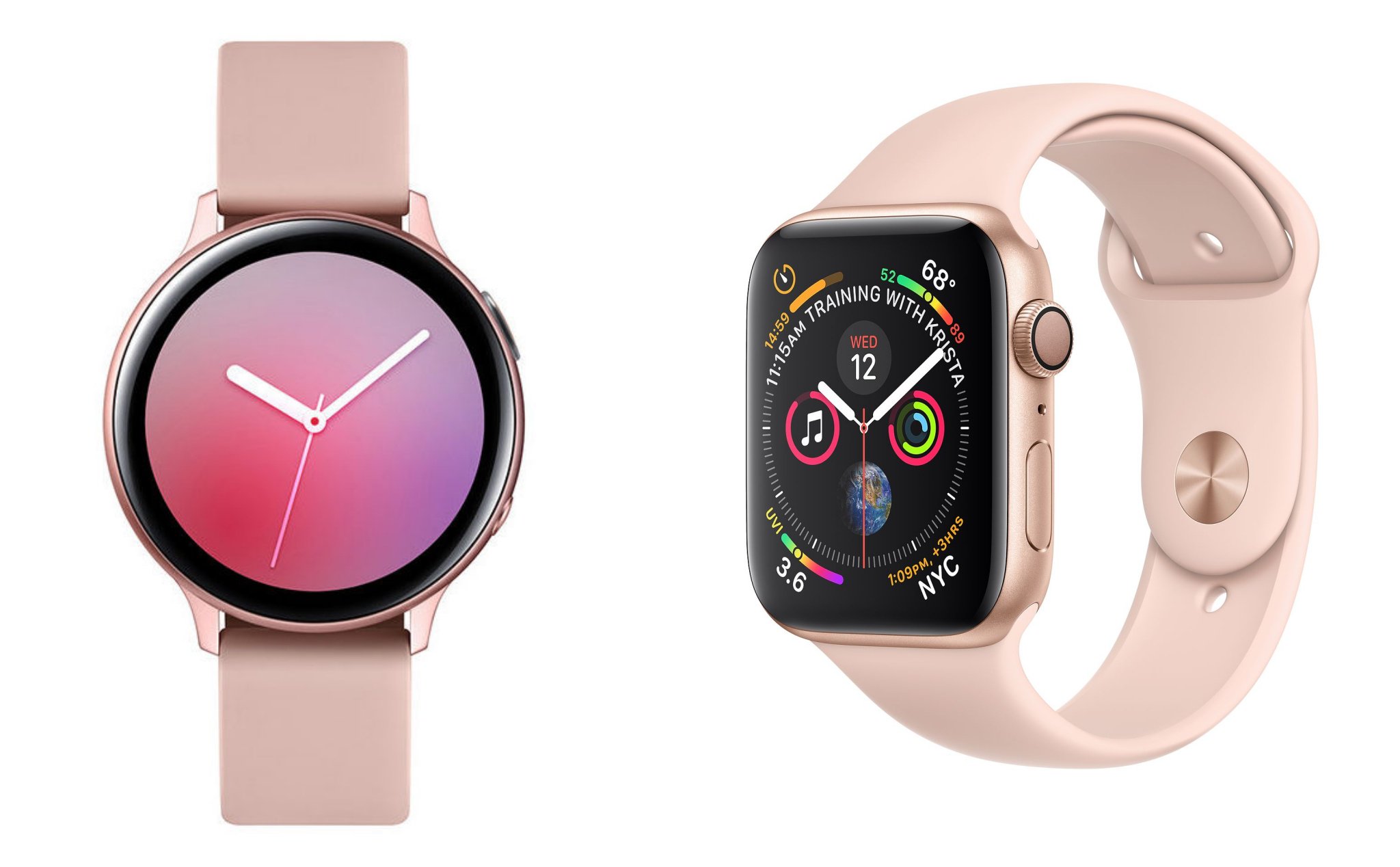 So sánh cấu hình Samsung Galaxy Watch Active2 và Apple Watch Series 4