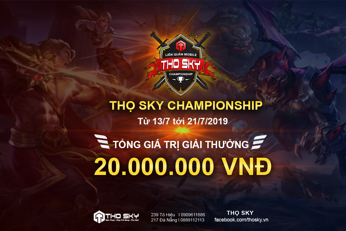 GIẢI LIÊN QUÂN MOBILE – THỌ SKY CHAMPIONSHIP !!!