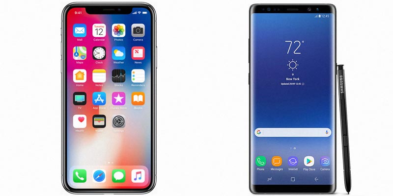 Flagship của Apple đấu với Samsung. Liệu iPhone X hay Galaxy Note 8 sẽ chiến thắng trong bài test hiệu năng ??