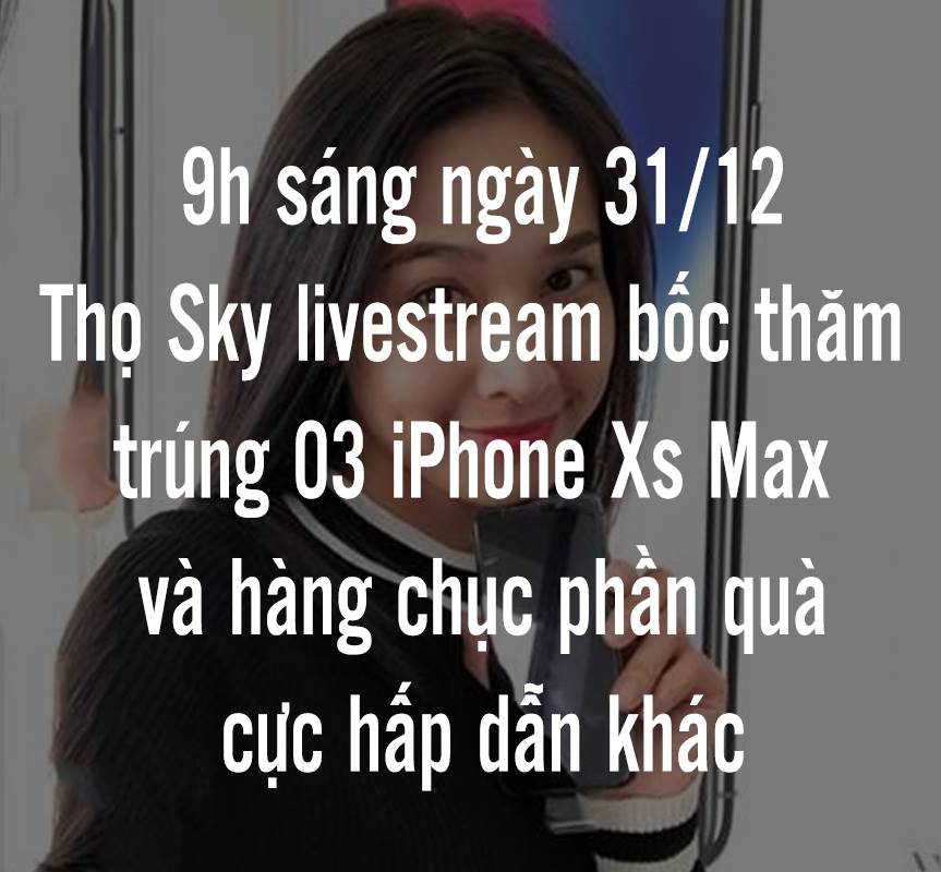 [THÔNG BÁO] MỜI XEM livestream bốc thăm trúng thưởng dành cho khách mua hàng tại THỌ SKY đợt khai trương cơ sở 2 số 217 Đà Nẵng !!!