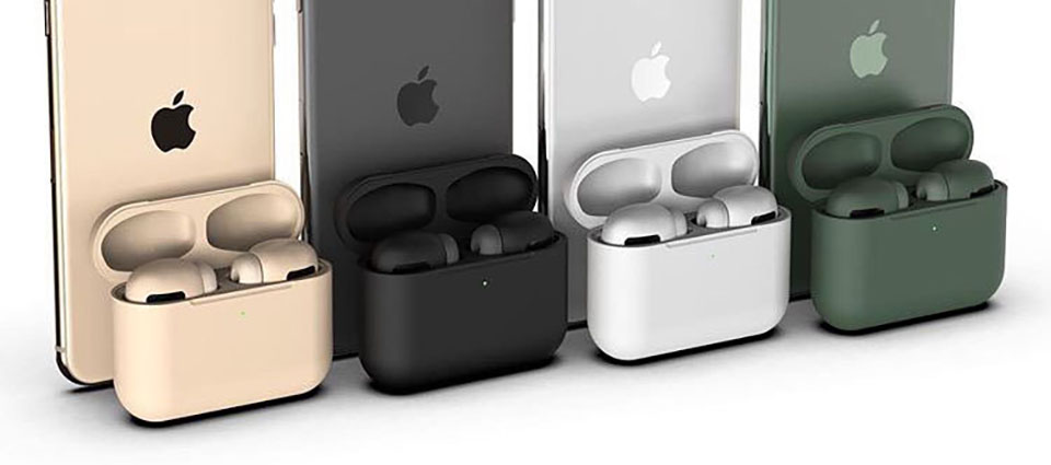 Tin đồn: AirPods Pro có tới 8 tùy chọn màu sắc, bao gồm cả màu đen và “xanh nửa đêm” như iPhone 11 Pro