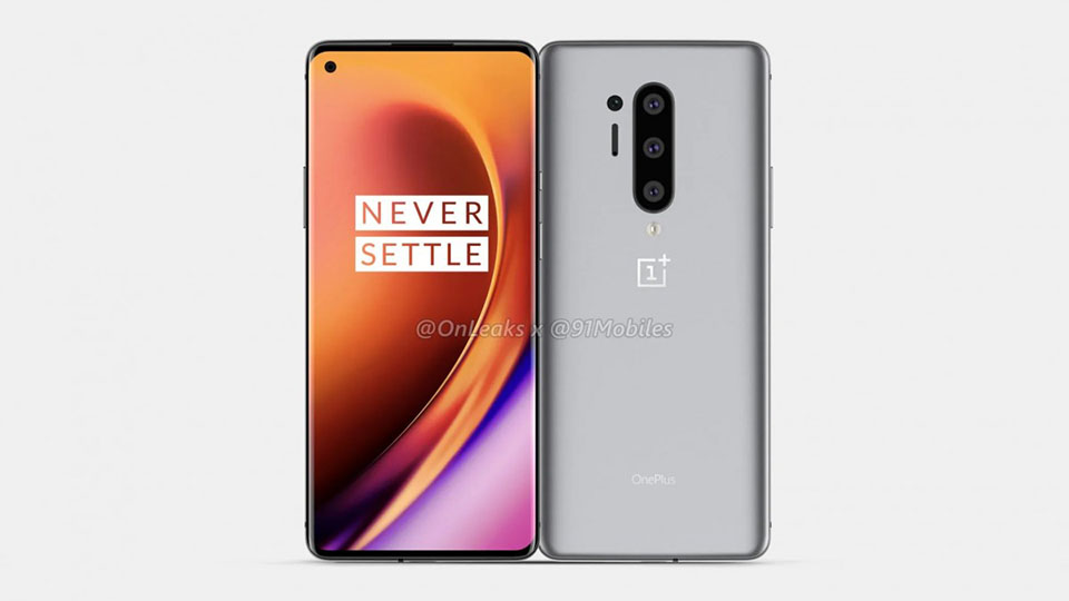 OnePlus 8 Pro lộ diện tuyệt đẹp với màn hình “đục lỗ”, 4 camera sau