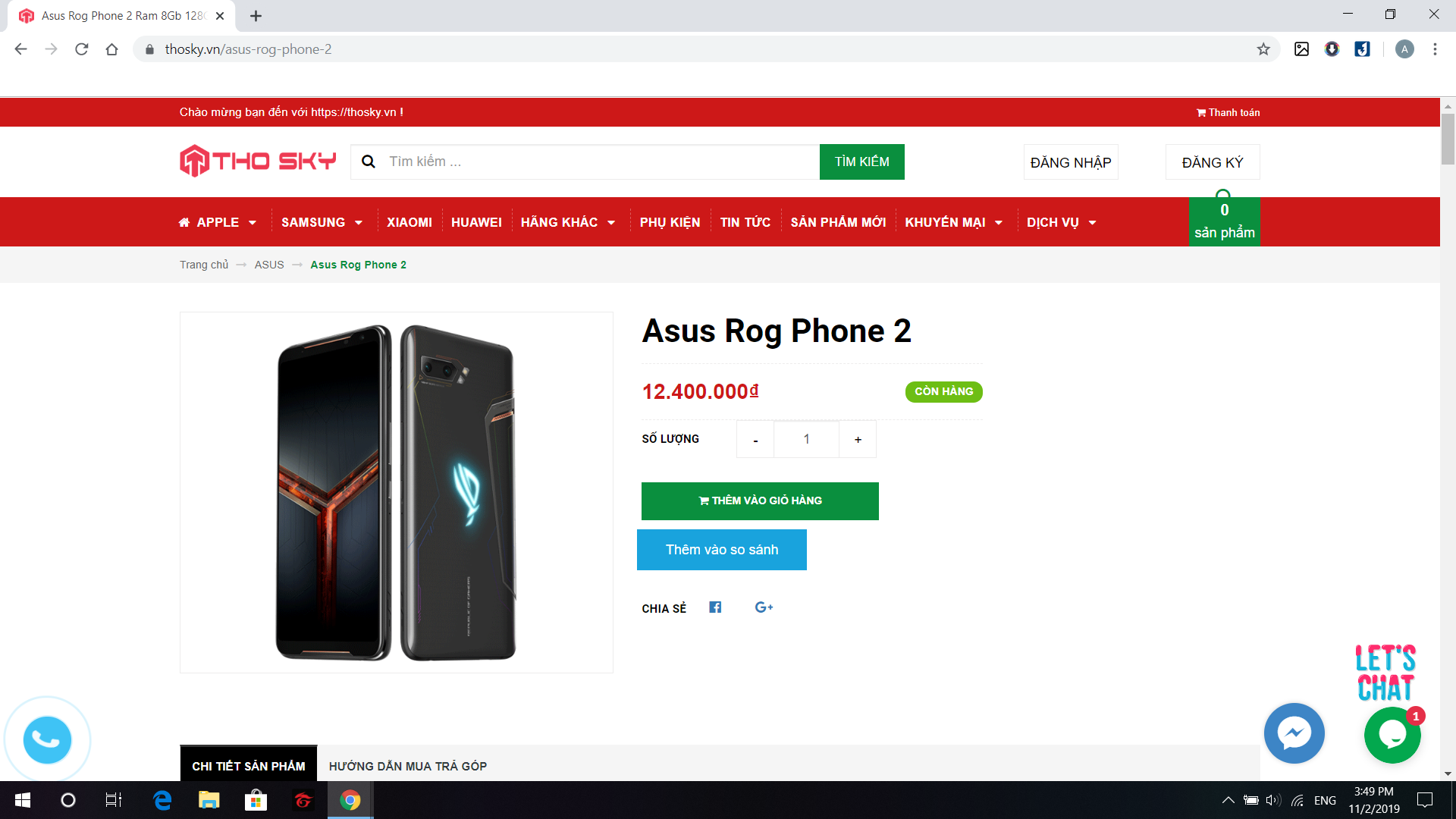 ASUS ROG Phone 2 công bố giá chính hãng 22 triệu, trong khi hàng xách tay chỉ đang ở ngưỡng 12 triệu đồng và bán ra từ nhiều tháng trước