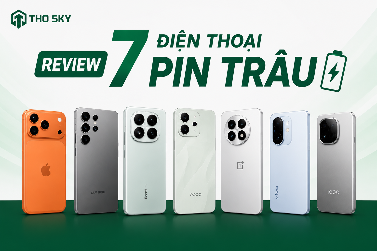 Review 7 điện thoại pin trâu dành cho người thường xuyên di chuyển