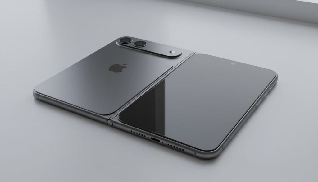 iPhone Fold lộ công nghệ kính đôi UTG-UFG, có thể tự làm mịn nếp gấp