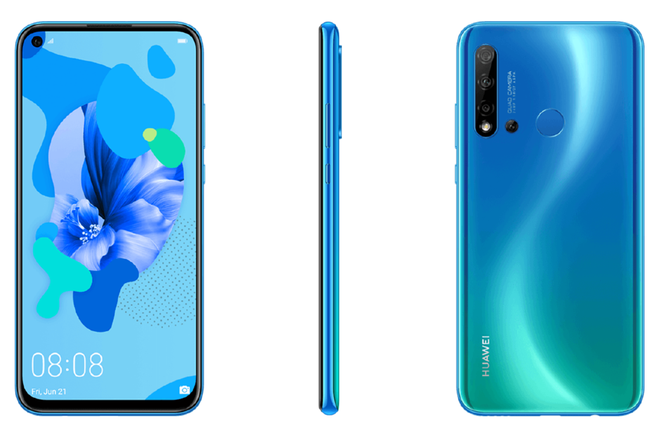 Huawei chuẩn bị ra mắt một chiếc smartphone giá rẻ với màn hình đục lỗ và 4 camera sau