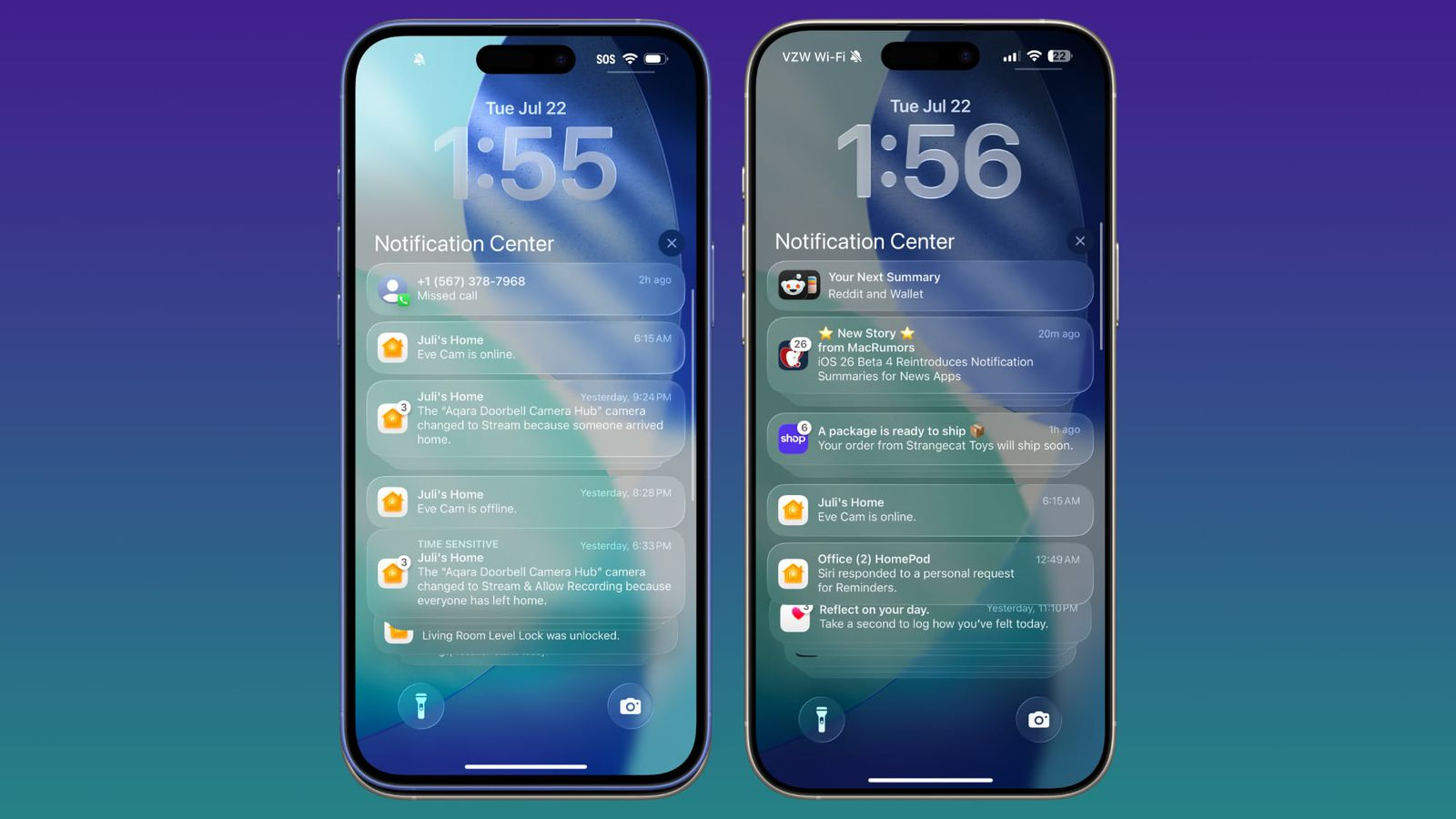 Toàn bộ những thay đổi đáng chú ý trong iOS 26 Beta 4: Giao diện trong suốt, Apple Intelligence trở lại