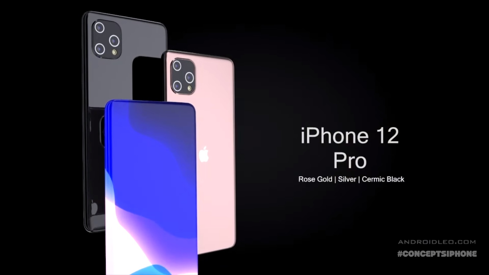 Ngắm iPhone 12 Pro đẹp siêu thực với màn hình “thác đổ” tràn 4 cạnh