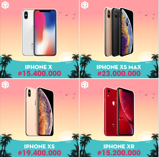 Giảm giá cực sốc bộ tứ iPhone X/XS/XR/XS MAX tại Thọ Sky Hải Phòng