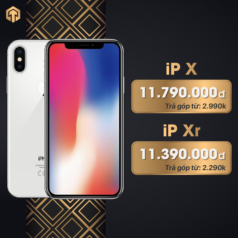 Bộ đôi iPhone X, iPhone XR nắm tay nhau về giá hơn 11 triệu tại Thọ Sky