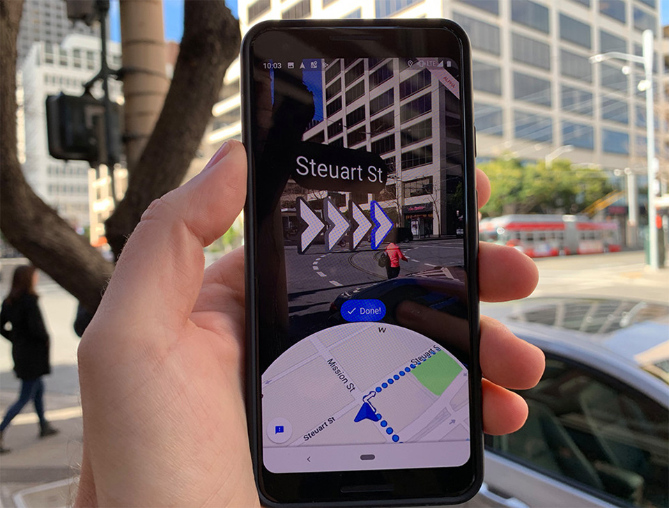Google Maps bắt đầu triển khai tính năng Live View trên các hệ điều hành Android và iOS