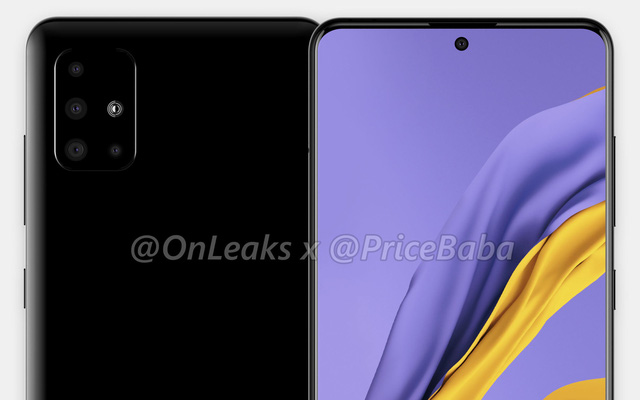 Galaxy A51 lộ ảnh render: Khi Galaxy Note10 dung hợp với iPhone 11 Pro