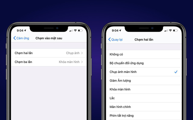 iOS 14 cho phép người dùng gõ vào lưng iPhone để khoá máy, chụp ảnh màn hình, về Home...