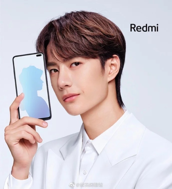 Redmi K30 lộ ảnh quảng cáo: Màn hình đục lỗ, 4 camera sau xếp theo chiều dọc