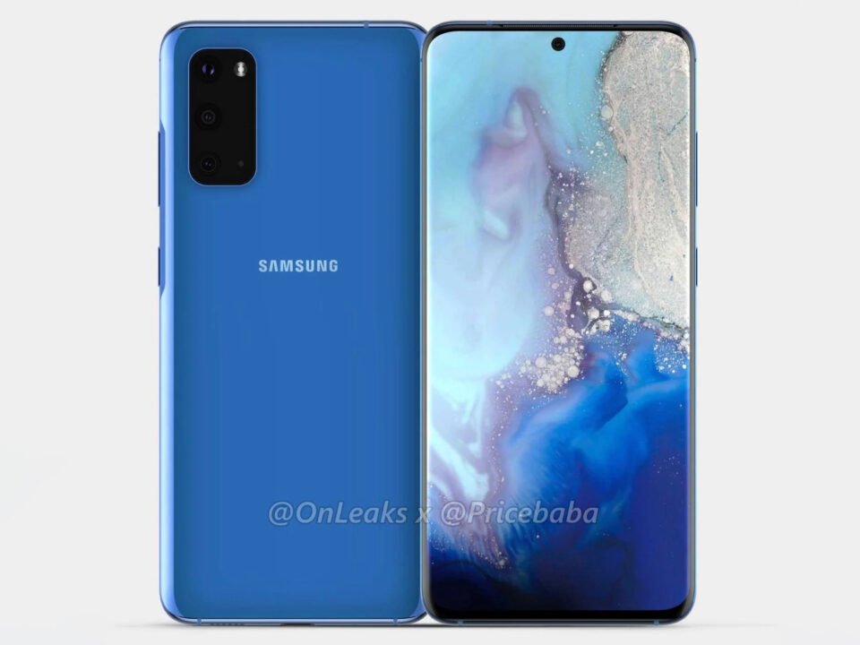 Samsung Galaxy S11e lộ ảnh render với thiết kế giống Galaxy S11, chỉ có 3 camera sau