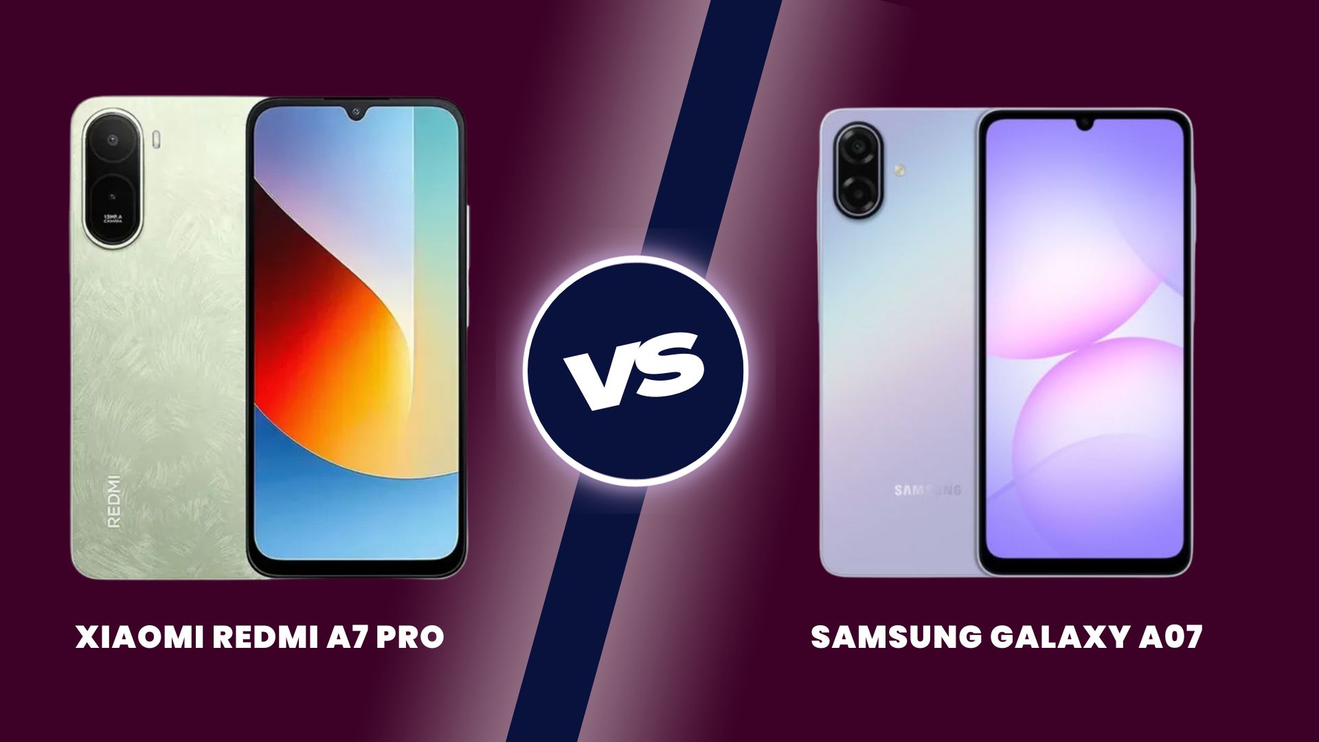 So sánh Redmi A7 Pro và Galaxy A07: Nên chọn máy nào trong tầm giá 3–4 triệu?