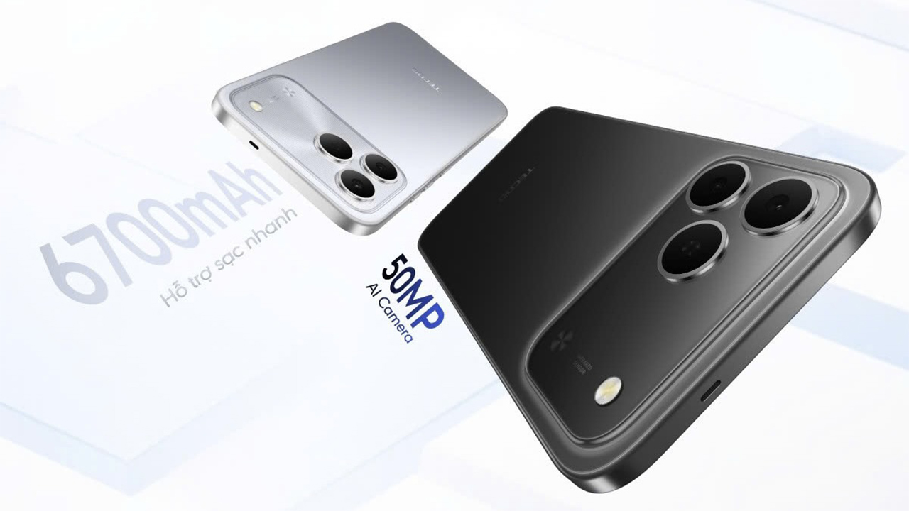 TECNO Spark 50: Smartphone Phổ Thông Pin 6.700mAh Bền Bỉ 5 Năm, Màn Hình 120Hz Khủng