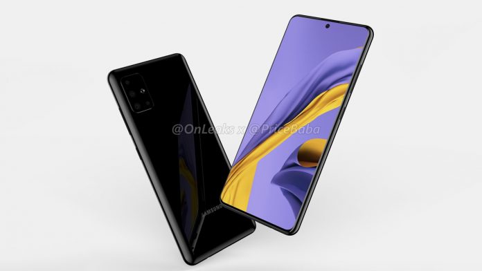 Galaxy A51: Thiết kế giống Galaxy Note 10, cụm 4 camera sau, sẽ sớm ra mắt