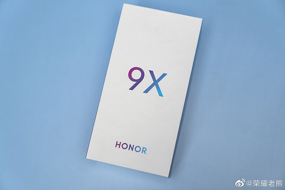 Rò rỉ ảnh vỏ hộp bán lẻ của Honor 9X trước ngày ra mắt