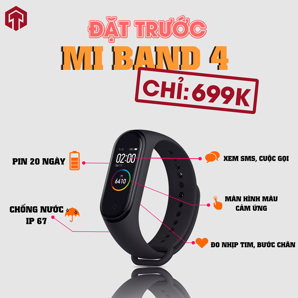 Xiaomi đã bán được hơn 1 triệu chiếc Mi Band 4 chỉ sau 8 ngày mở bán