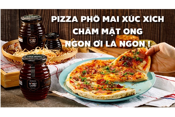 Pizza Phô Mai Xúc Xích Chấm Mật Ong - Ngon Ơi Là Ngon!