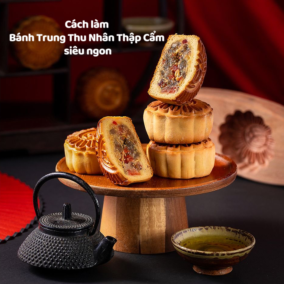 Cách làm Bánh Trung Thu Nhân Thập Cẩm siêu ngon