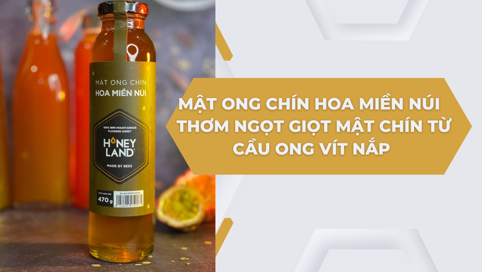 MẬT ONG CHÍN HOA MIỀN NÚI – THƠM NGỌT GIỌT MẬT CHÍN TỪ CẦU ONG VÍT NẮP