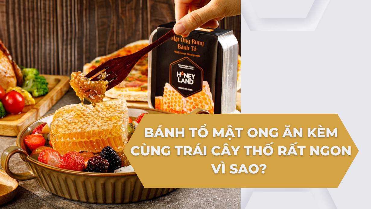 BÁNH TỔ MẬT ONG ĂN KÈM CÙNG TRÁI CÂY THỐ RẤT NGON, VÌ SAO?