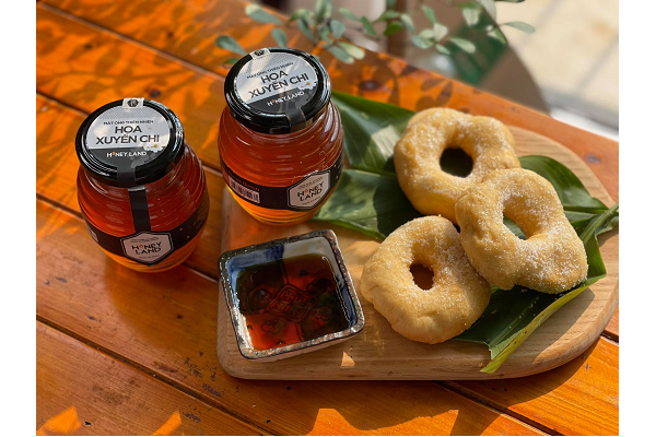 Bánh tiêu đường Mật ong Hoa Xuyến Chi HoneyLand ngon khó cưỡng cho những ai hảo ngọt
