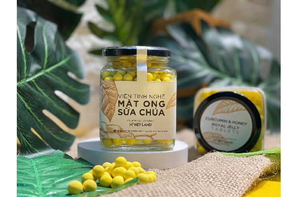 Chống lão hoá với viên tinh nghệ mật ong sữa chúa Honeyland