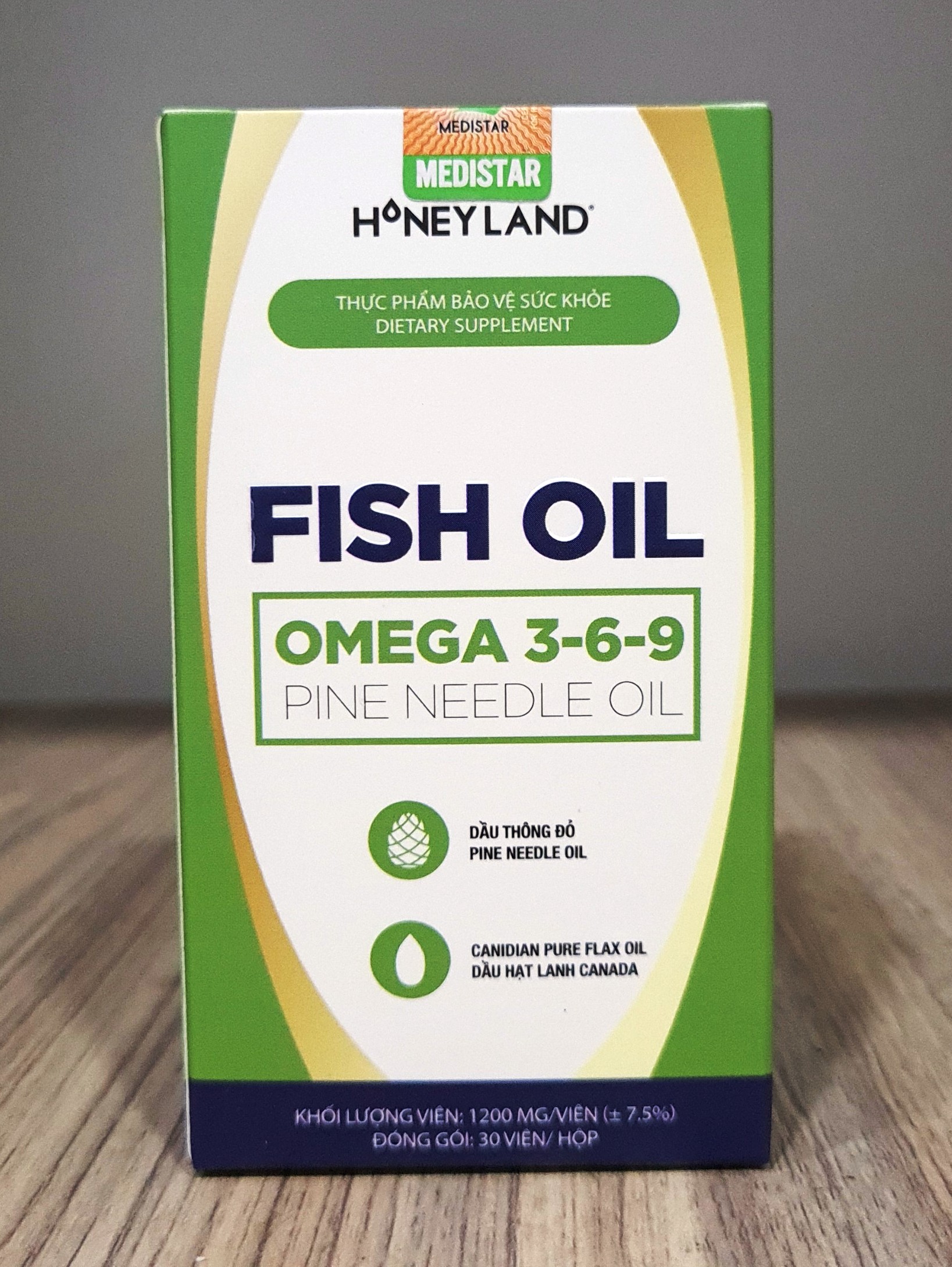 Fish oil Omega 3-6-9 Pine Needle Oil hộp 30 viên