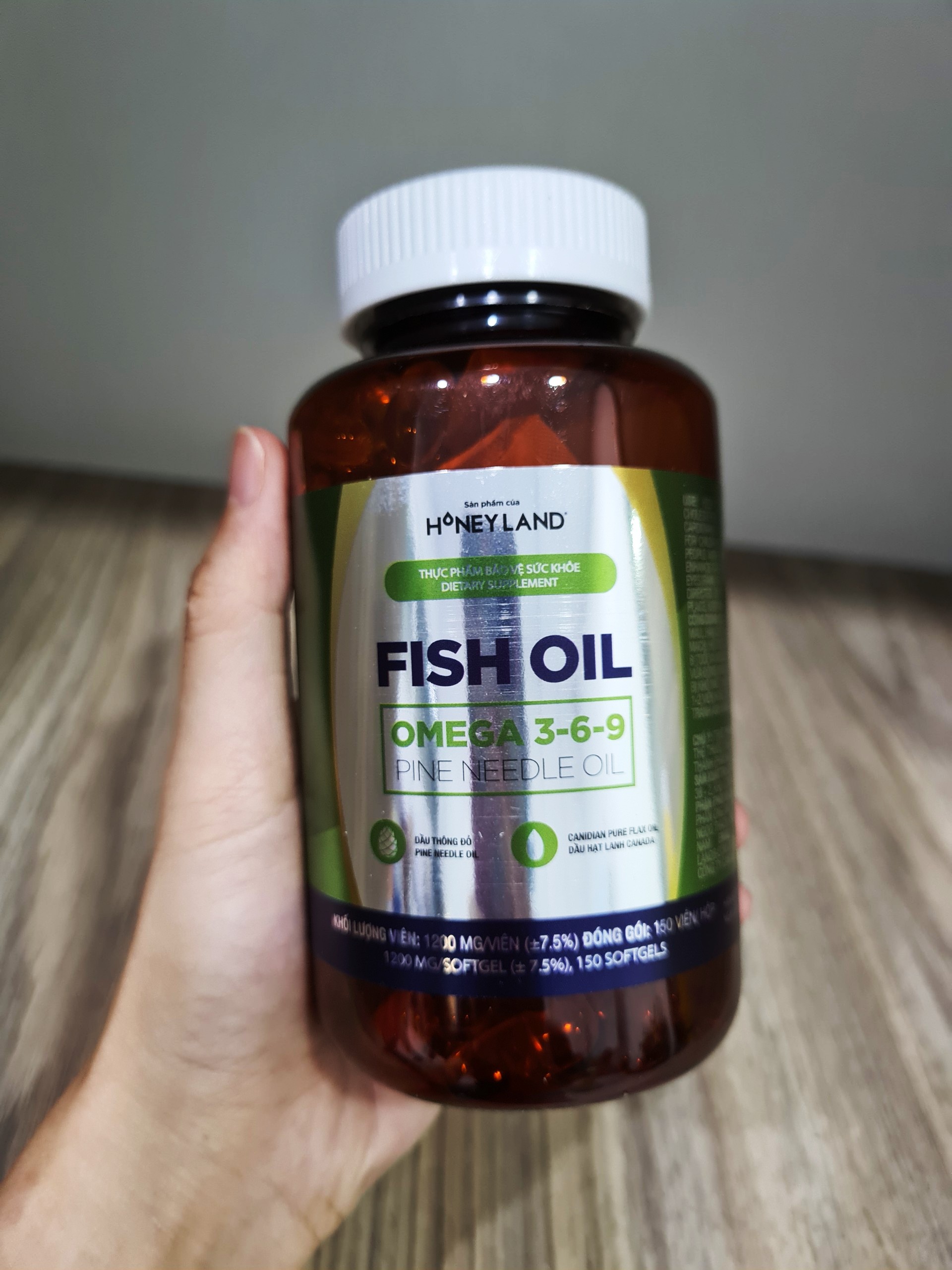 Fish Oil Omega 3-6-9 Pine Needle Oil hộp 150 viên