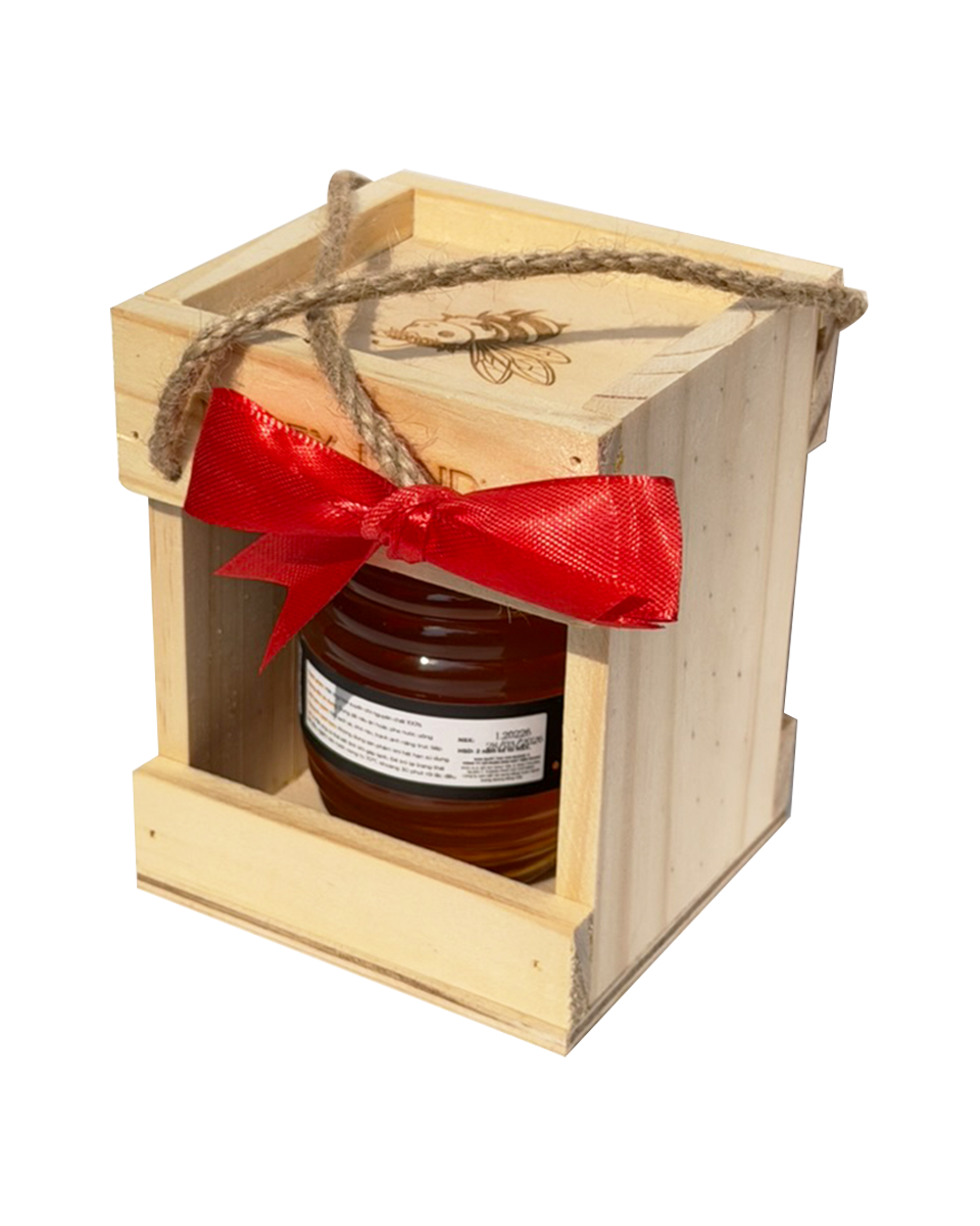 Hộp quà gỗ mật ong Honeyland - Hoa Xuyến Chi 250g