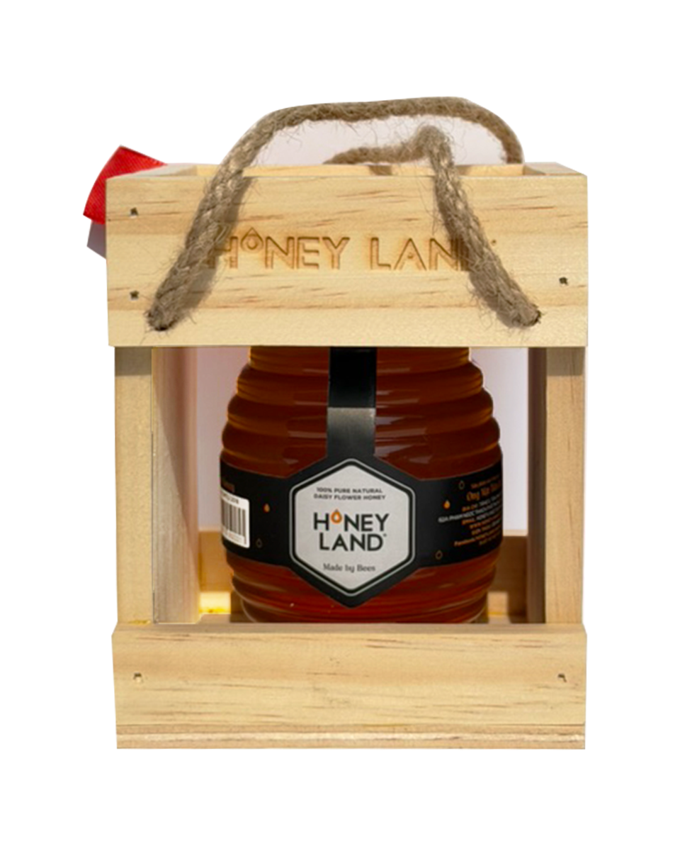 Hộp quà gỗ mật ong Honeyland - Hoa Xuyến Chi 250g